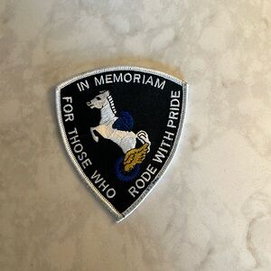 Motorcycle In Memoriam For Those Who Rode With Pride patch